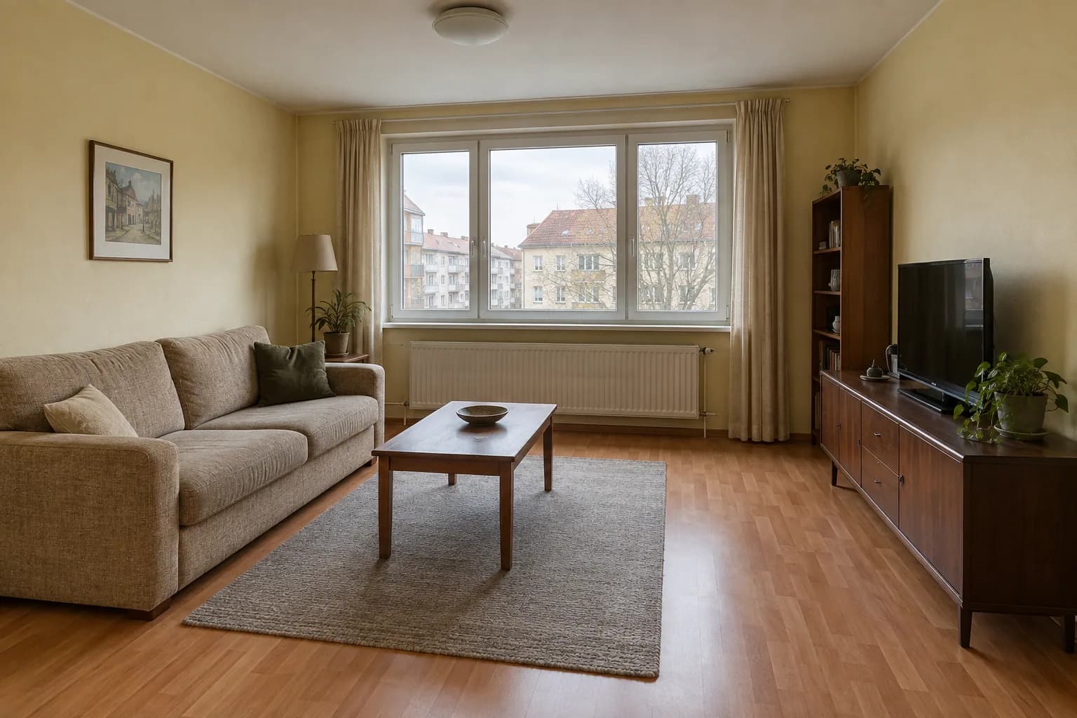 Warm contemporary living room: your starting point